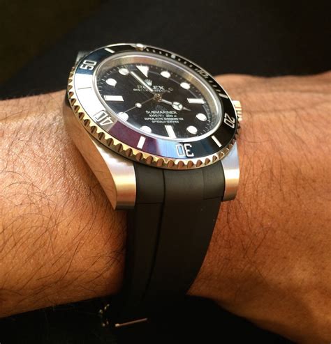 best rubber strap for rolex gmt|best Rolex rubber strap.